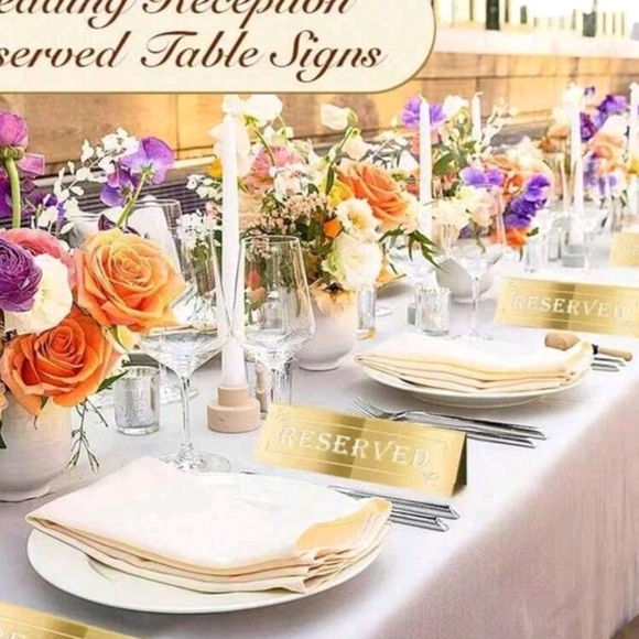 Gold Reserved Signs - Picture 4 of 4